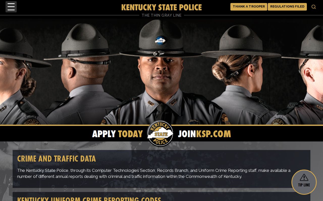 Kentucky UCR source for Cadiz Police criminal record statistics